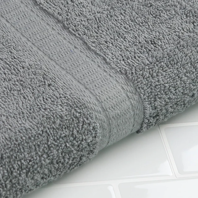 Alt view image 2 of 7 - Mainstays Basic Hand Towel 4-Pack, 100% Cotton, Soft and Absorbent, Grey
