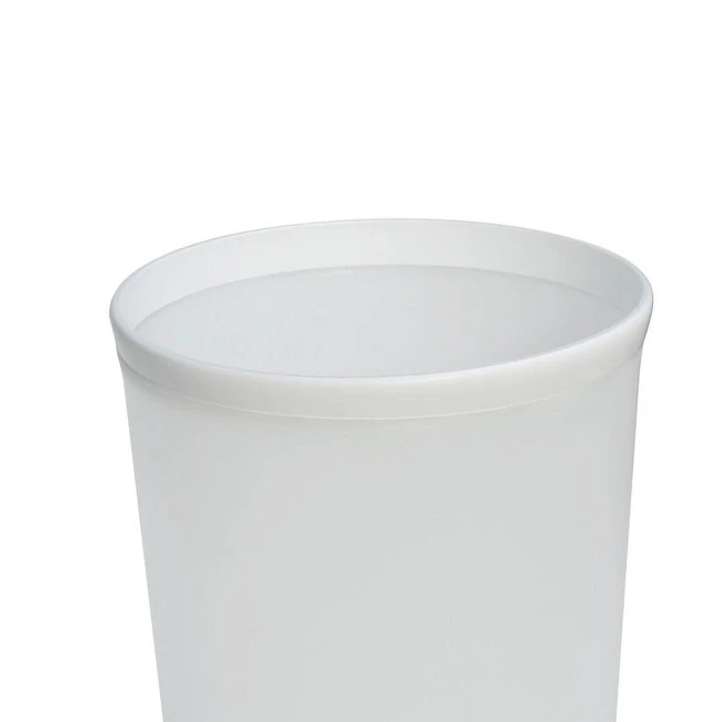 Alt view image 5 of 6 - Mainstays Frosted White Plastic Wastebasket, 2.1 Gallon