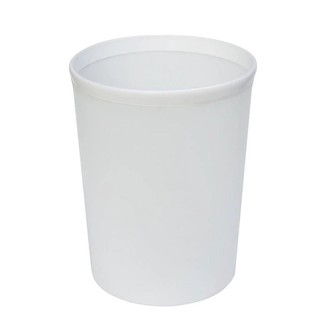 Alt view image 6 of 6 - Mainstays Frosted White Plastic Wastebasket, 2.1 Gallon
