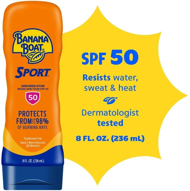 Main image of Banana Boat Sport SPF 50 Sunscreen Lotion, 8 Fl Oz