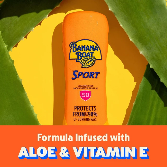 Alt view image 5 of 5 - Banana Boat Sport SPF 50 Sunscreen Lotion, 8 Fl Oz
