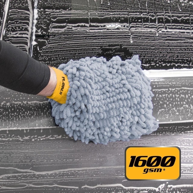 Alt view image 2 of 5 - Platinum Series Pro Spec Chenille Microfiber Car Wash Mitt, Scratch-Free, Extra-Large