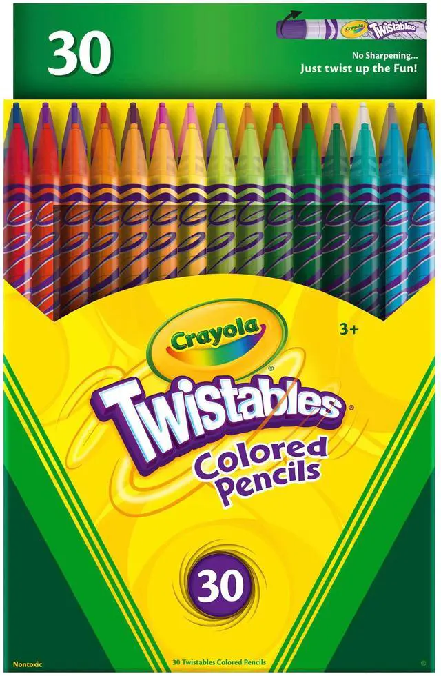 Main image of Crayola Twistable Colored Pencils, 30Ct, Back to School Supplies, Arts and Crafts, Coloring Gifts for Teachers and Kids, Ages 3+