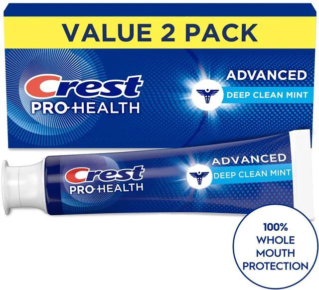Main image of Crest Pro-Health Advanced Deep Clean Mint Toothpaste, 5.1 oz, 2 Pack