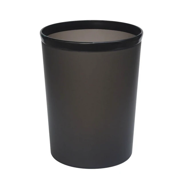 Alt view image 5 of 6 - Mainstays Frosted Black Plastic Wastebasket