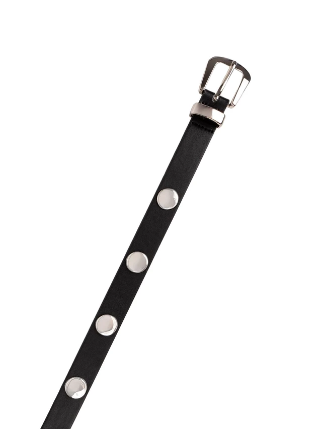Alt view image 2 of 4 - Weekend Academy Girls Studded Belt, Black, Size S/M