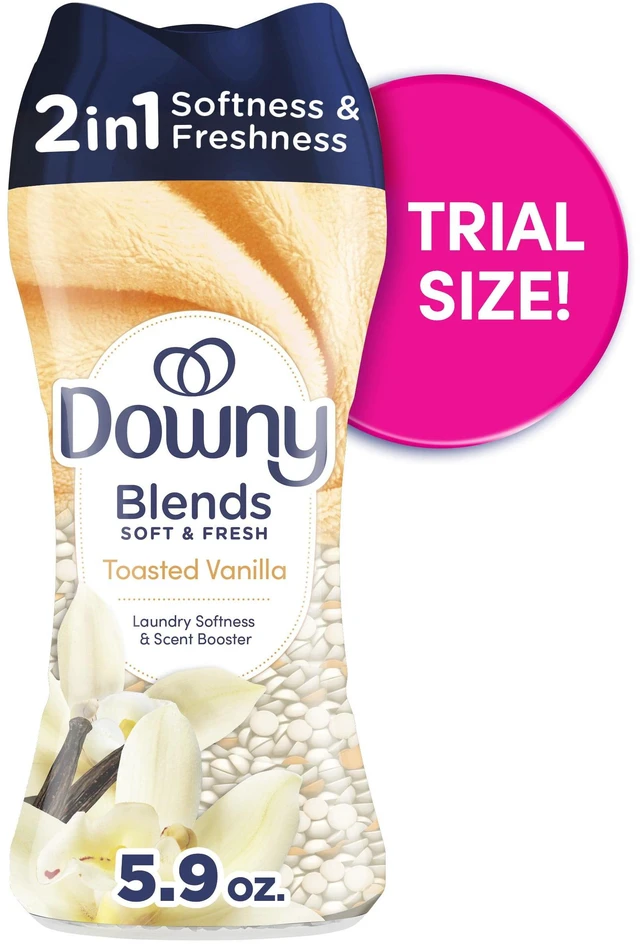 Main image of Downy Blends Soft & Fresh In-Wash Laundry Scent Booster Beads, Toasted Vanilla, 5.9oz