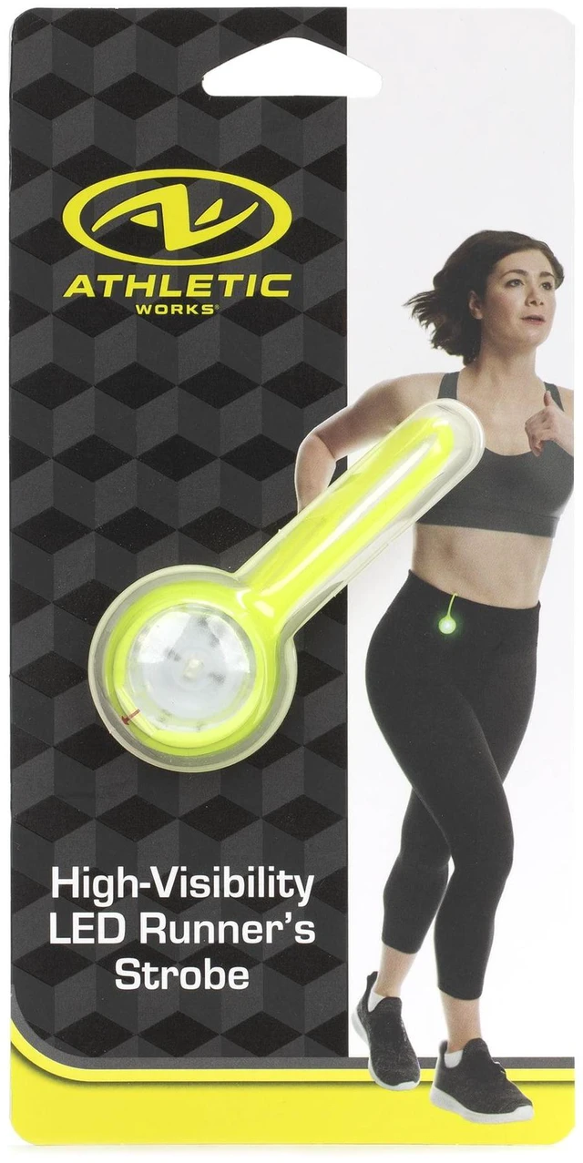 Alt view image 3 of 6 - Athletic Works LED Runners Clip-On Strobe Light, Yellow