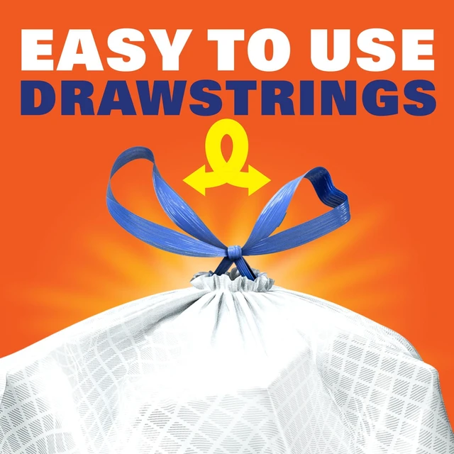 Alt view image 5 of 6 - Hefty Ultra Strong 13Gallon Tall Kitchen Trash Bags, White, Fabuloso Lavender Scent, 40Bags