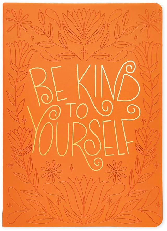 Main image of Class Act Stationery Orange Faux Leather Book Bound Journal 10"x7" 100 CR Sheets
