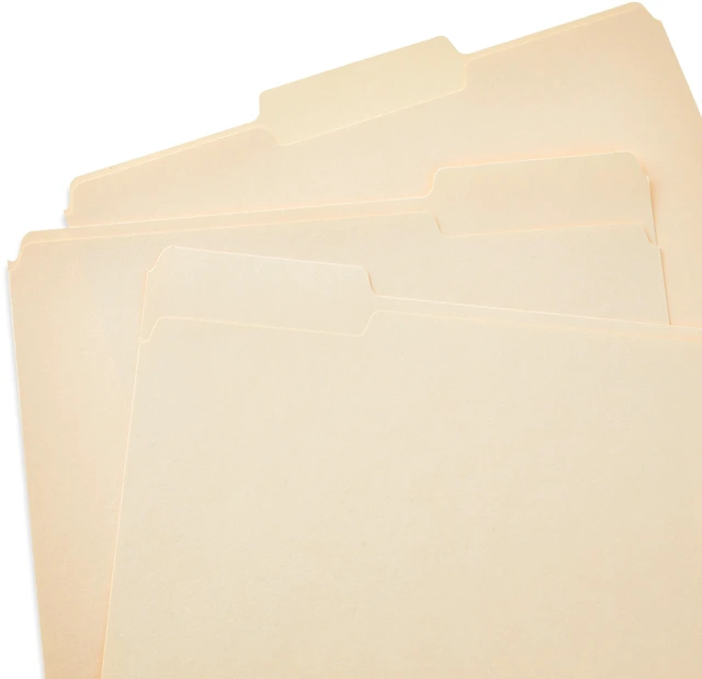 Alt view image 4 of 5 - Pen+Gear Letter Size 1/3 Cut File Folders, 75 Count, Manila
