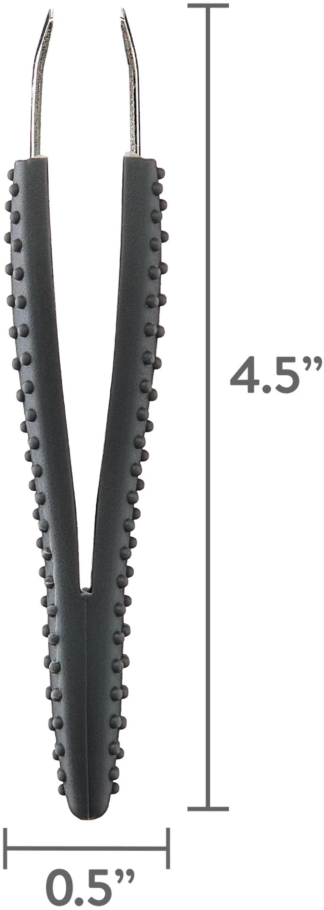 Alt view image 6 of 6 - Equate Stainless Steel Easy-Grip Slant-Tip Tweezers, 4-Pack