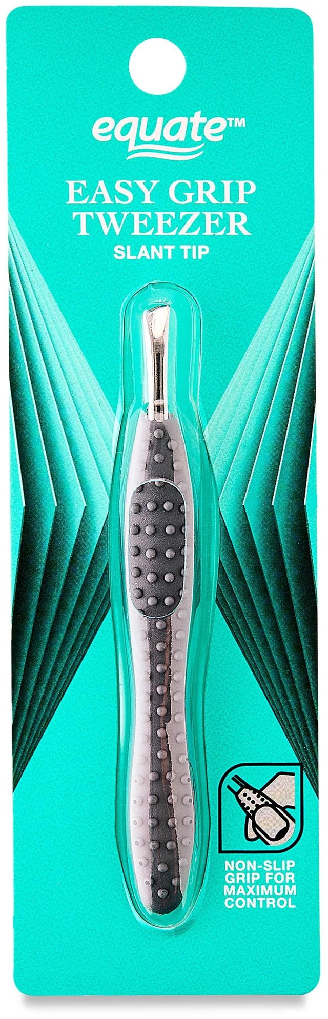 Alt view image 3 of 6 - Equate Stainless Steel Easy-Grip Slant-Tip Tweezers, 4-Pack