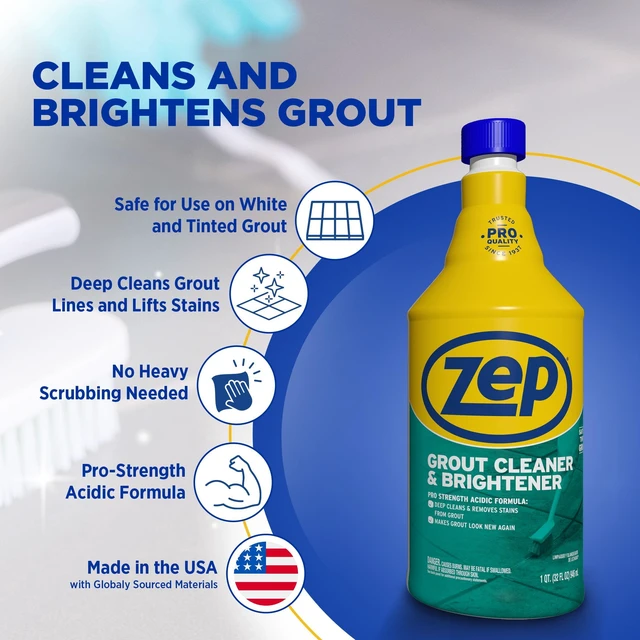 Alt view image 2 of 5 - Zep Commercial Grout Cleaner and Protectant, 32fl oz, Morning Dew Scent