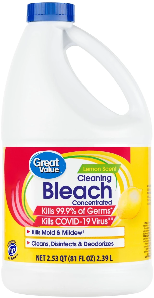 Alt view image 3 of 6 - 2-Pack Great Value Cleaning Bleach Lemon Scent 81fl oz