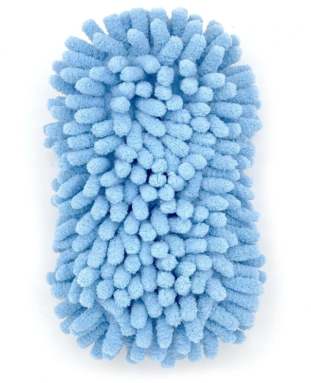 Alt view image 5 of 6 - 2 Pack Auto Drive Microfiber Car Wash Sponge with Chenille Pile and Scrubber Back, Blue