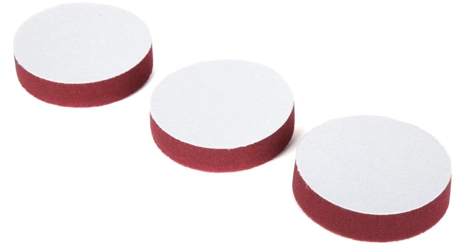Alt view image 3 of 3 - WEN 5-Inch Coarse-Grit Diamond-Cut Foam Polishing Pads for Heavy Cutting, 3-Pack