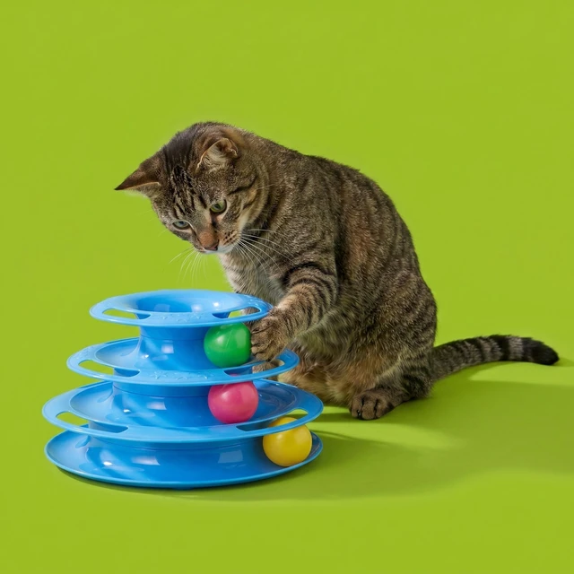 Alt view image 5 of 6 - Vibrant Life Triple Chase Tower Cat Toy