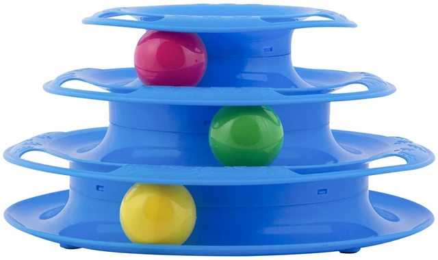 Alt view image 3 of 6 - Vibrant Life Triple Chase Tower Cat Toy