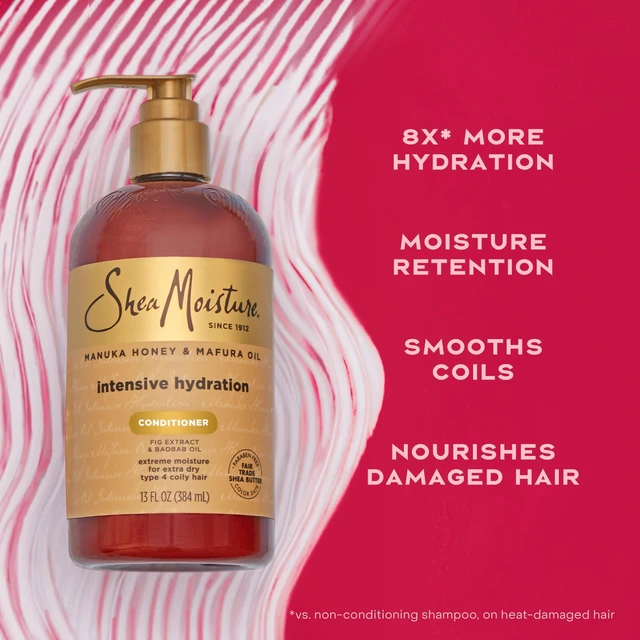 Alt view image 4 of 5 - SheaMoisture Intensive Hydration Conditioner, Manuka Honey & Mafura Oil with Fig Extract, 13 fl oz