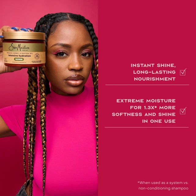 Alt view image 5 of 5 - SheaMoisture Intensive Hydration Conditioner, Manuka Honey & Mafura Oil with Fig Extract, 13 fl oz