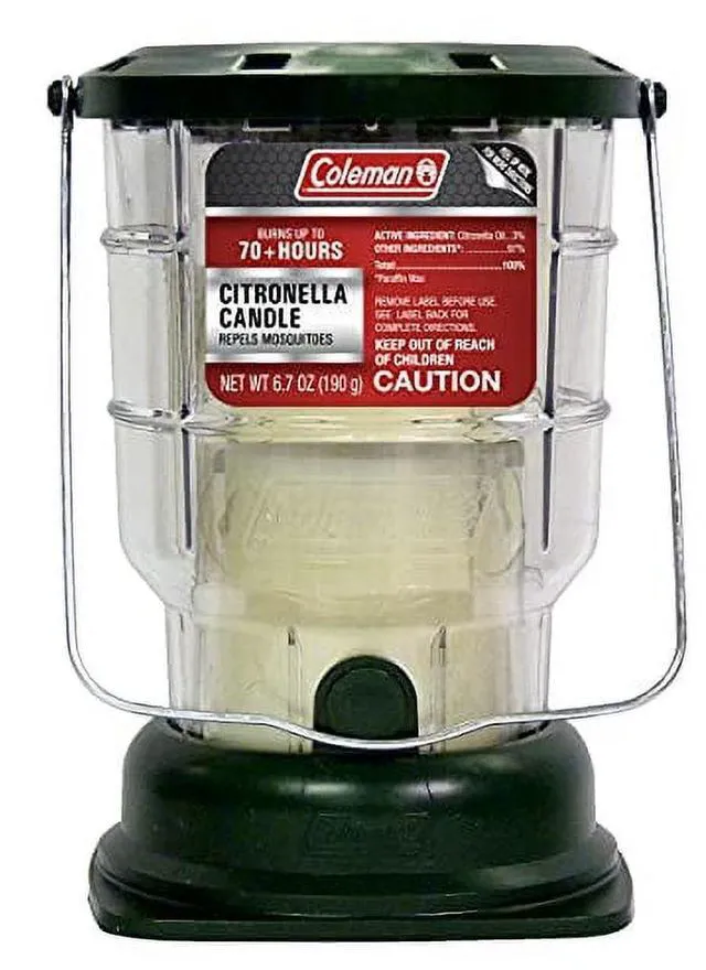 Main image of Coleman Citronella Candle Outdoor Lantern, 70+ Hours, 6.7 Ounce