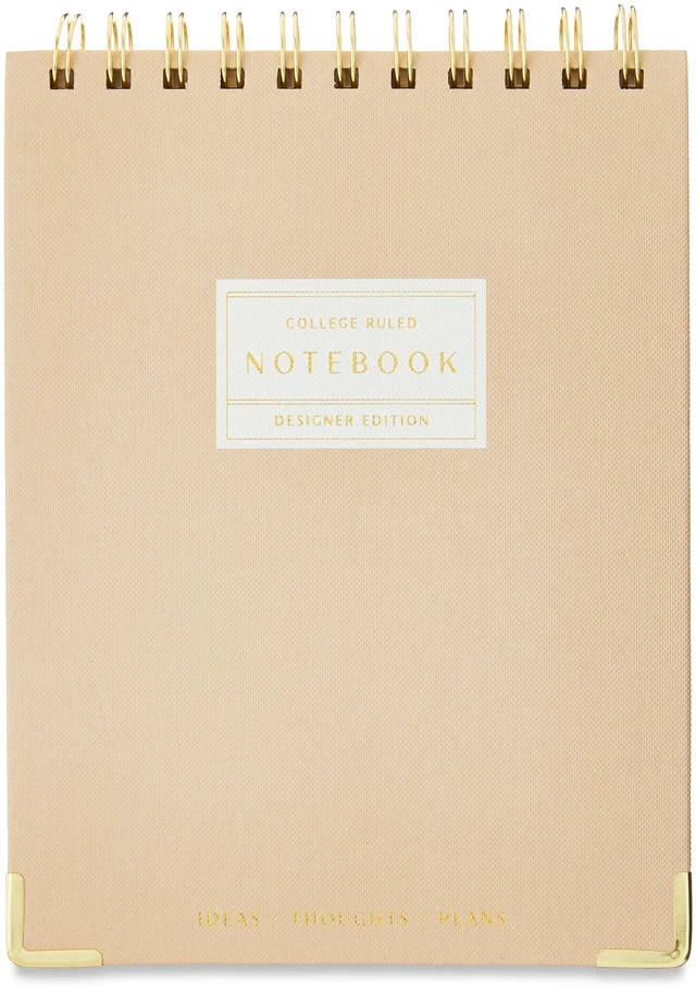 Main image of Pen+Gear College Ruled Journal, Top Spiral, Dusky Taupe, 160 Pages, 6.02 x 8.46 Inches