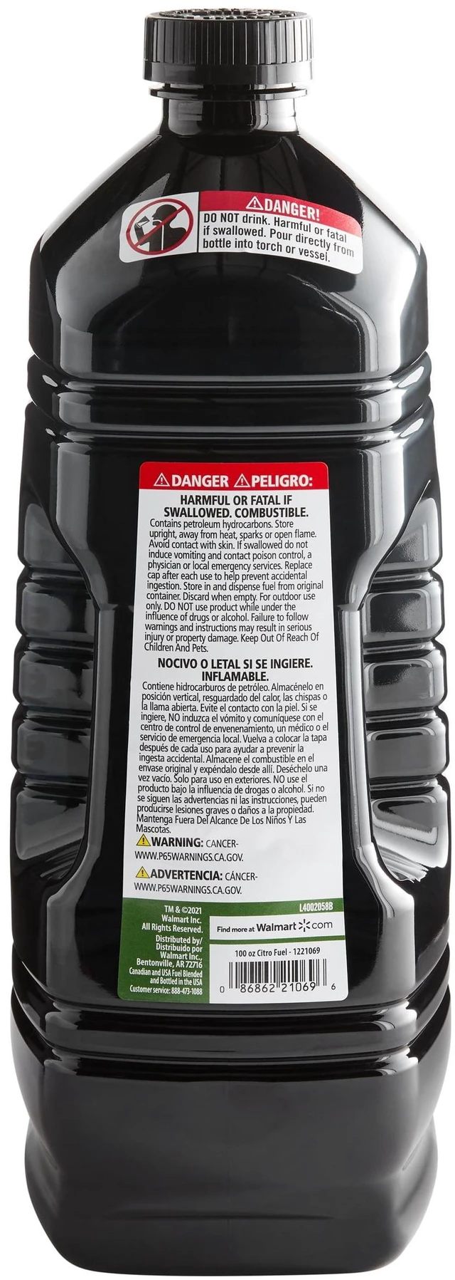 Alt view image 4 of 6 - Mainstays Citronella-Scented Torch Fuel, 100oz Easy Pour Bottle, for Patio, Garden, Backyard Torches & Tabletop Use