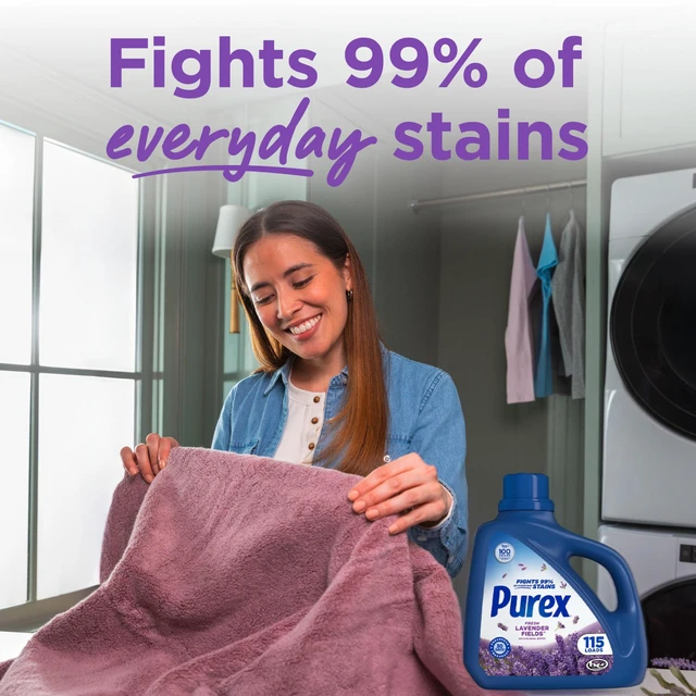 Alt view image 5 of 5 - Purex Fresh Lavender Fields Liquid Detergent, 150 fl oz, 115 Loads