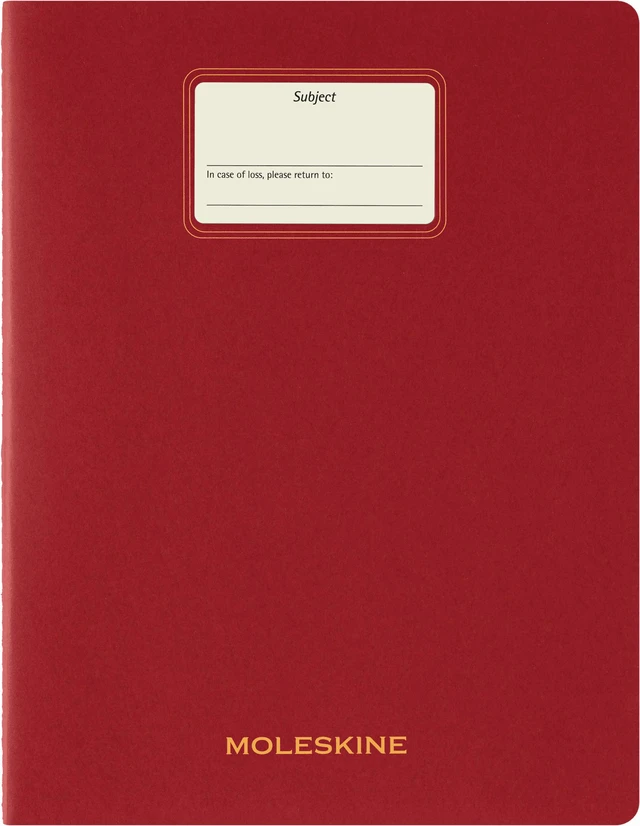 Alt view image 3 of 6 - Moleskine Student Cahier Journal, Soft Cover, Ruled, XXL (8.5" x 11"), Red