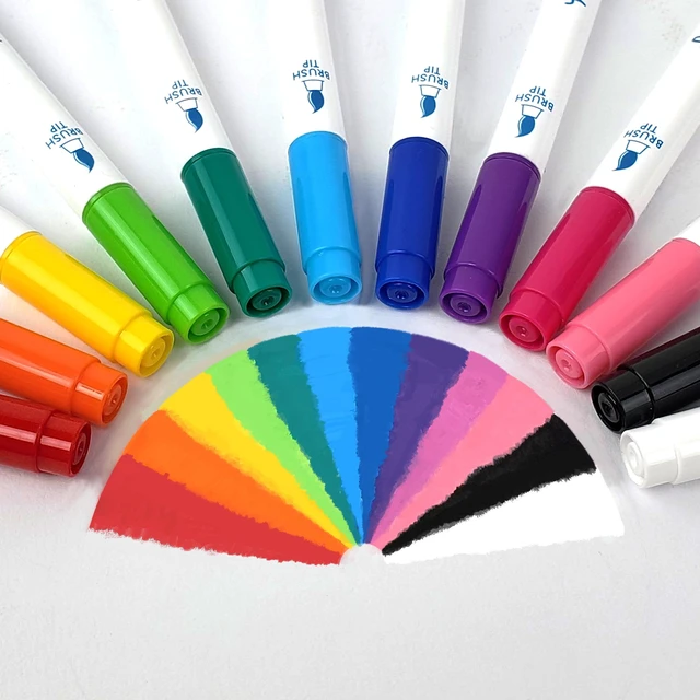 Alt view image 6 of 6 - Hello Hobby Detailed Acrylic Paint Markers, 12 Count, Classic