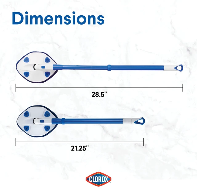 Alt view image 4 of 6 - Clorox Extendable Tub and Tile Scrubber 28.5-Inch