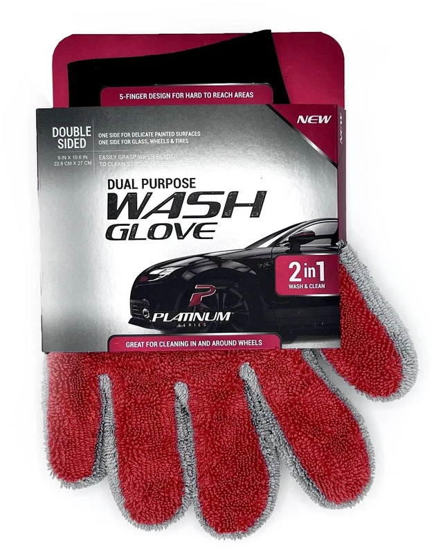 Main image of Platinum Series 2-in-1 Microfiber Wheel Cleaning Glove Mitt