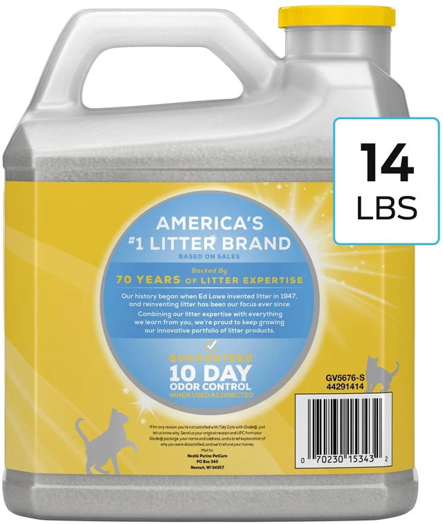 Alt view image 4 of 5 - Purina Tidy Cats with Glade Clear Springs Scented Clumping Multi-Cat Litter, Odor Control