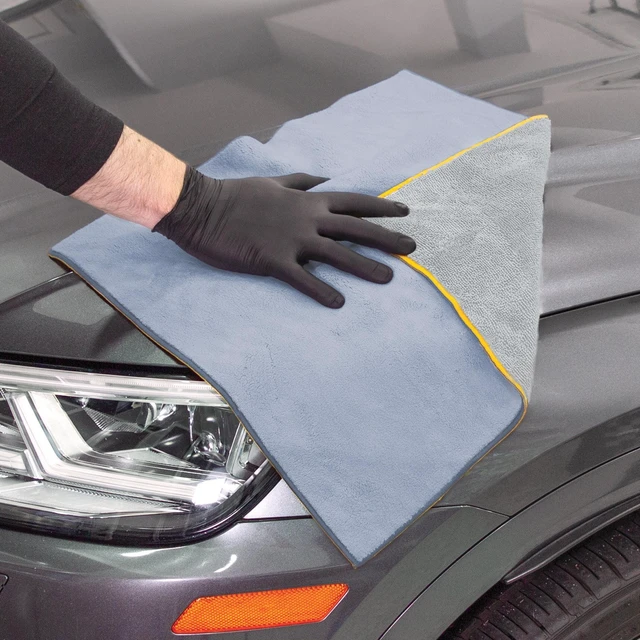 Alt view image 5 of 6 - Platinum Series Pro Spec 18x18Inch Twisted Terry Coral Fleece Microfiber Car Cleaner Towels (2 Pack)