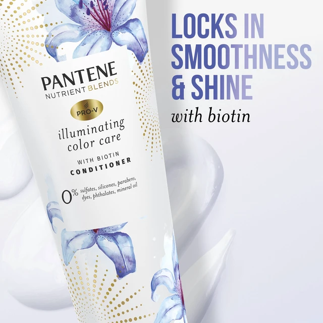 Alt view image 4 of 6 - Pantene Illuminating Conditioner with Biotin, Sulfate Free, Color Safe, 8.0 fl oz