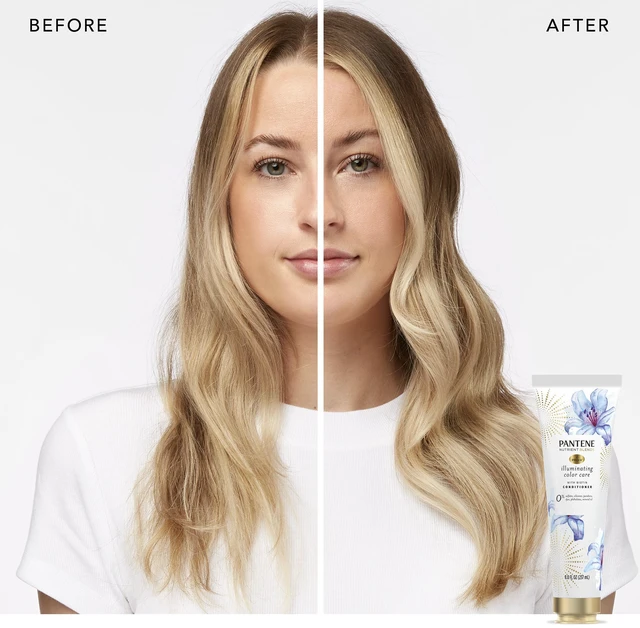 Alt view image 2 of 6 - Pantene Illuminating Conditioner with Biotin, Sulfate Free, Color Safe, 8.0 fl oz