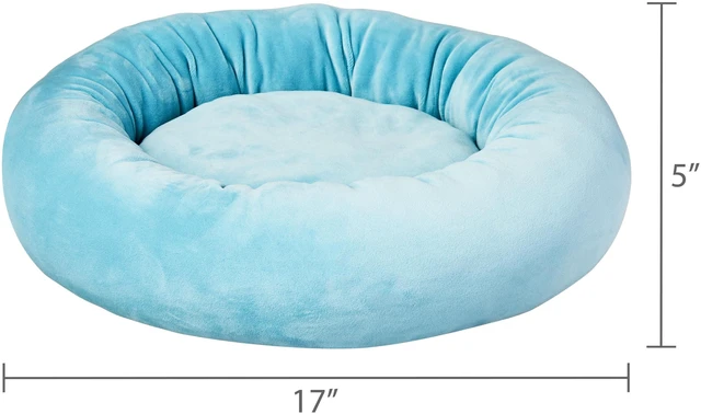 Alt view image 3 of 5 - Vibrant Life Small Squishy Cuddler Pet Bed Blue 17in