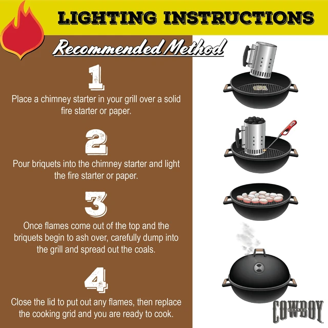 Alt view image 2 of 5 - Cowboy Brand 14 lb Long Lasting Hardwood Charcoal Briquets