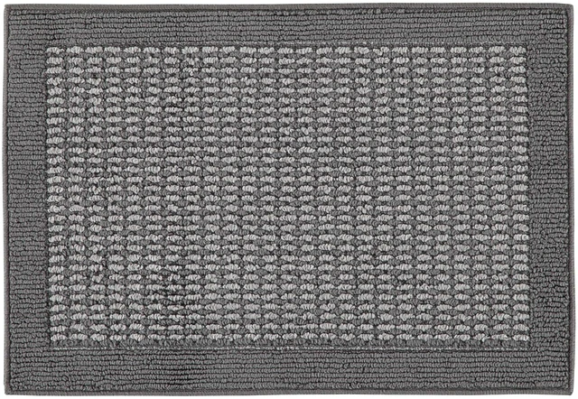 Main image of Mainstays Faux Sisal Olefin Gray Border Indoor Accent Rug, 1ft8in x 2ft6in