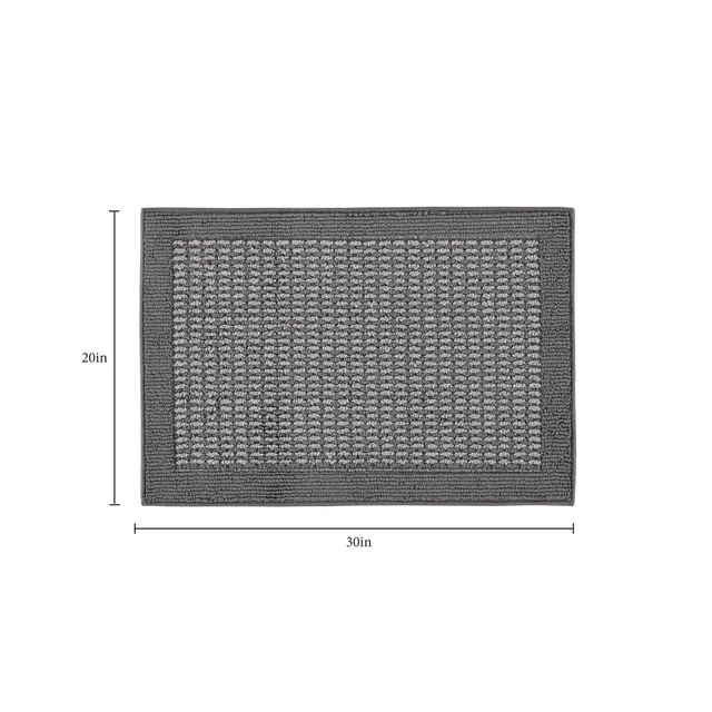 Alt view image 4 of 6 - Mainstays Faux Sisal Olefin Gray Border Indoor Accent Rug, 1ft8in x 2ft6in