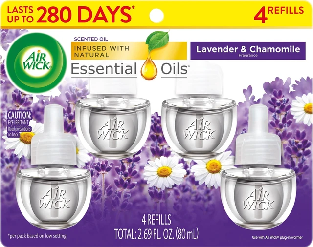 Alt view image 5 of 6 - Air Wick Plug-In Scented Oil Warmer Refills, Lavender & Chamomile, 4 Count