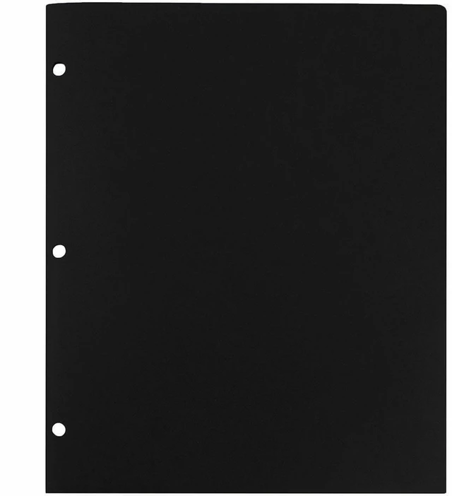 Alt view image 3 of 4 - JAM Paper Pocket Folders 2-Pockets Letter Size Black 3 Count