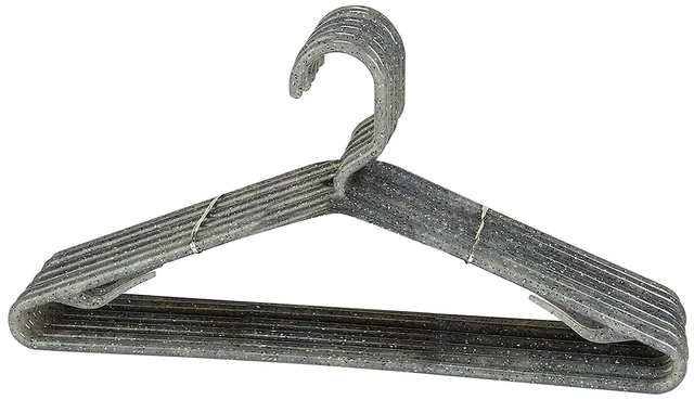 Main image of Plastic Clothes Hangers, Granite Look Design, 10 Count, Simplify