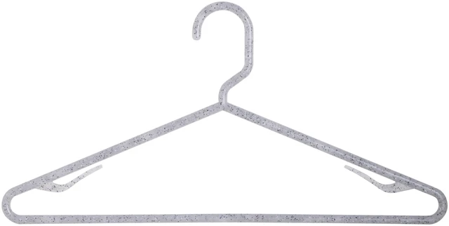 Alt view image 6 of 6 - Plastic Clothes Hangers, Granite Look Design, 10 Count, Simplify