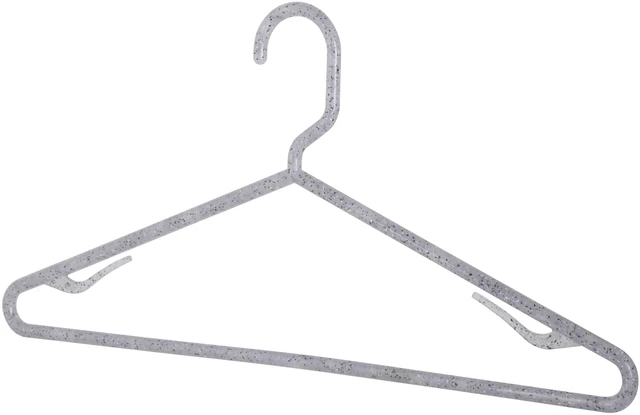 Alt view image 4 of 6 - Plastic Clothes Hangers, Granite Look Design, 10 Count, Simplify