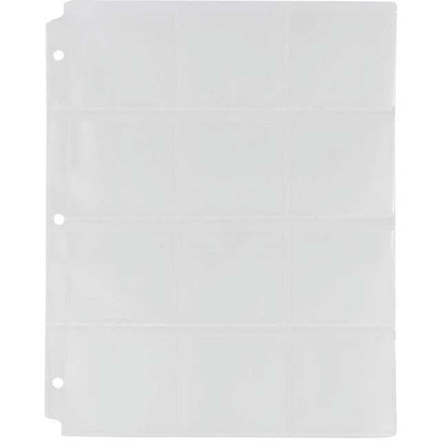 Main image of JAM Paper Plastic Binder Collection Pages, 9 Slots, 9 1/8 x 11 3/8, 20 Sheets/Pack