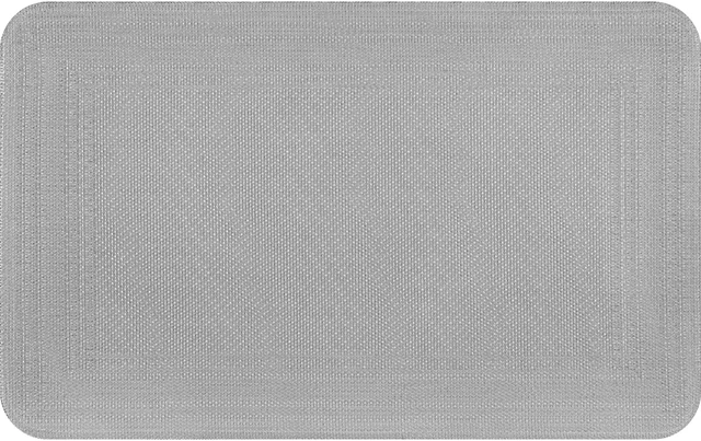 Alt view image 4 of 7 - Mainstays Dcor Frame Woven Kitchen Mat, 20x32in, Gray