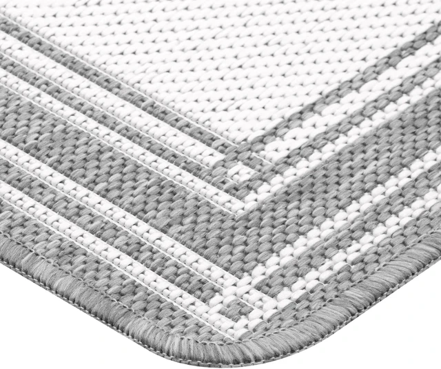 Alt view image 2 of 7 - Mainstays Dcor Frame Woven Kitchen Mat, 20x32in, Gray