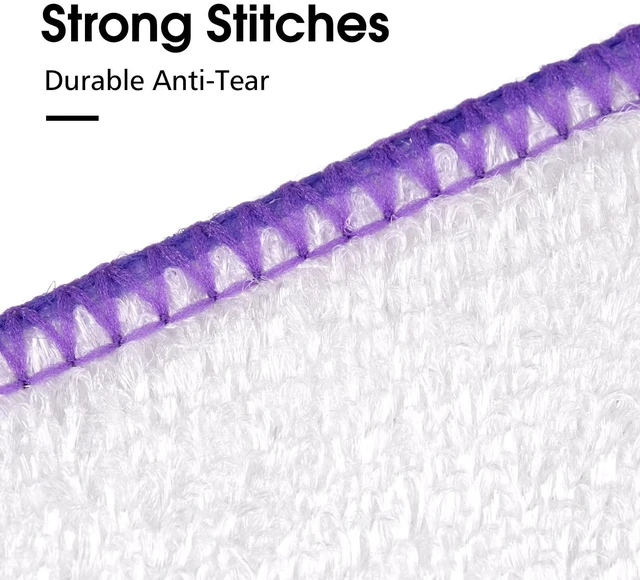 Alt view image 2 of 5 - 12 Pieces Microfiber Dish Cloths, Absorbent & Durable Kitchen Cleaning Washcloths, 6.5"x6.5"